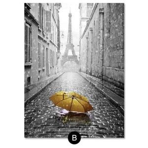 Paris framed canvas art